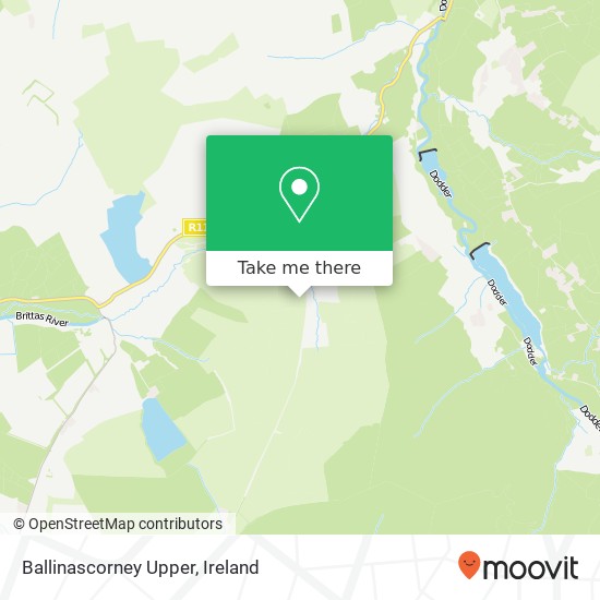 Ballinascorney Upper map