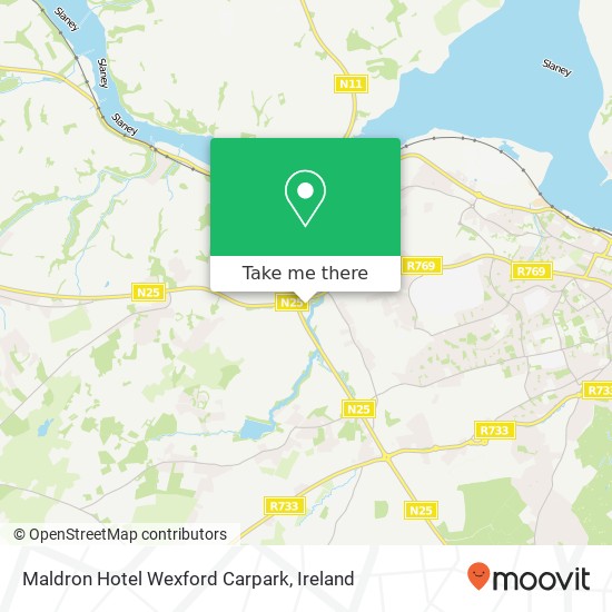 Maldron Hotel Wexford Carpark map
