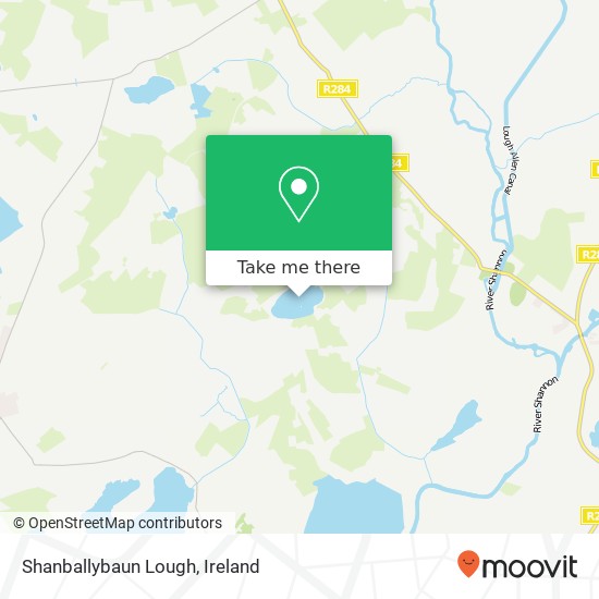 Shanballybaun Lough map