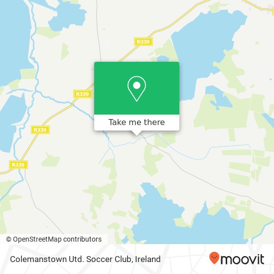 Colemanstown Utd. Soccer Club map