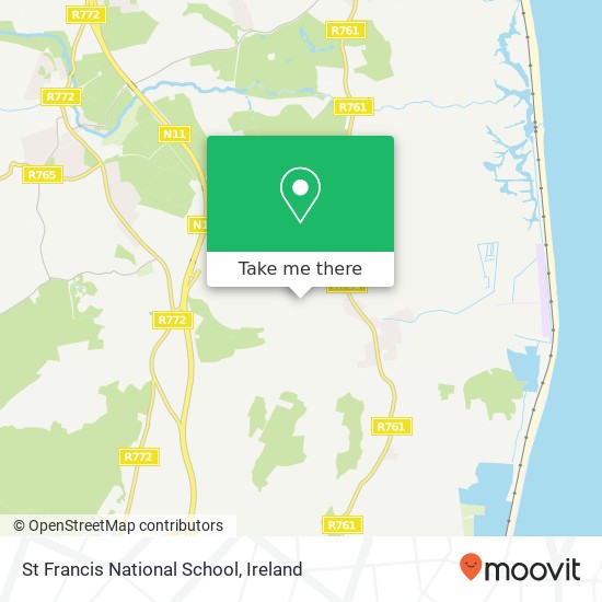 St Francis National School map