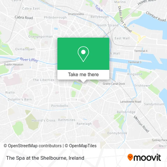 The Spa at the Shelbourne map