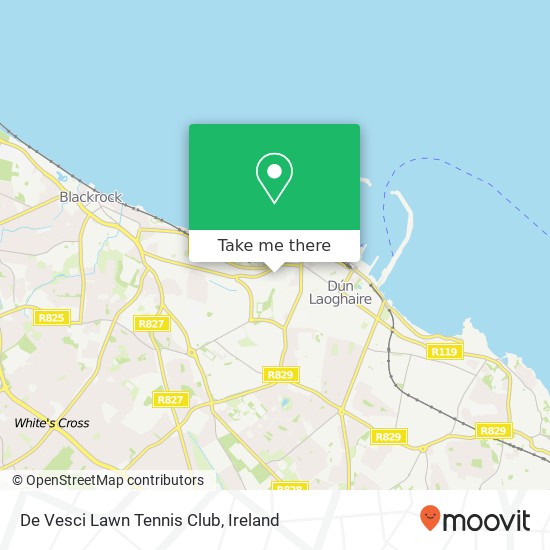 De Vesci Lawn Tennis Club map