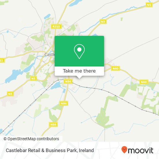 Castlebar Retail & Business Park map