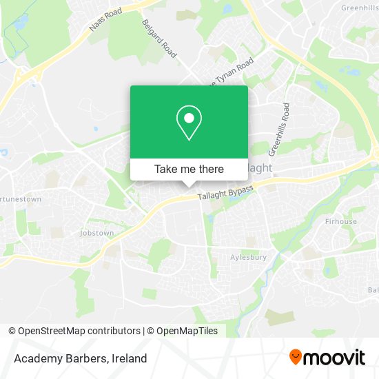 Academy Barbers map