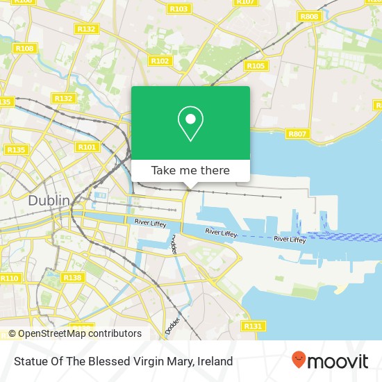 Statue Of The Blessed Virgin Mary map
