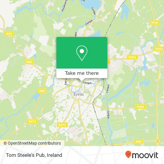 Tom Steele's Pub map