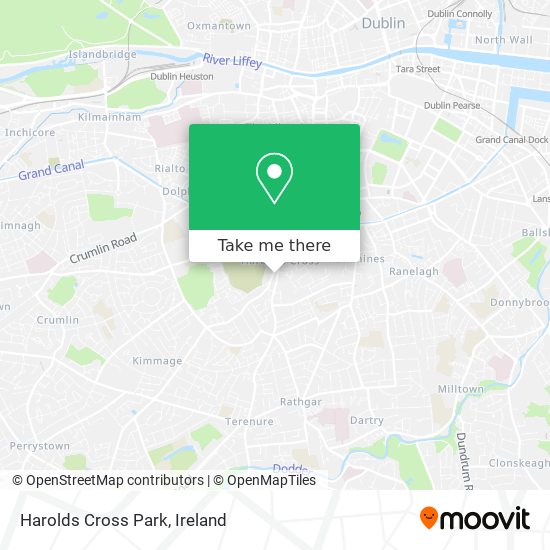 Harolds Cross Park map