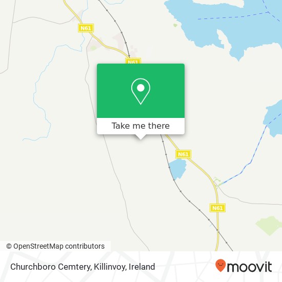 Churchboro Cemtery, Killinvoy map