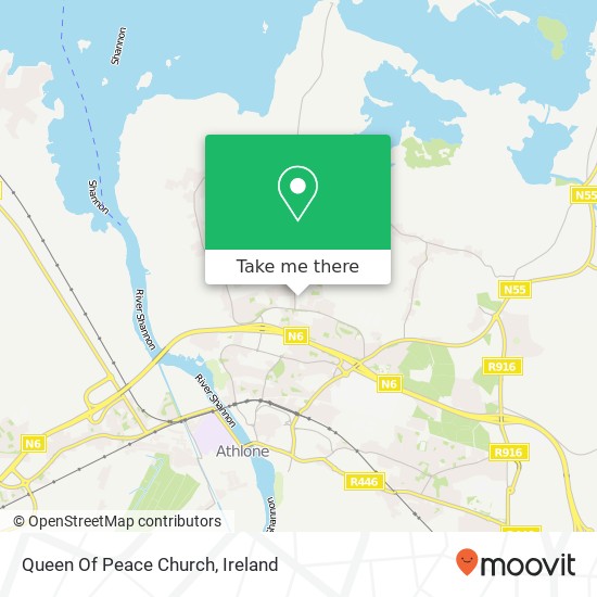 Queen Of Peace Church map