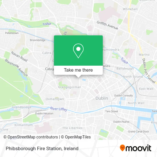 Phibsborough Fire Station map