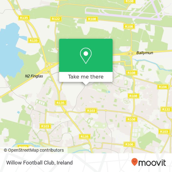 Willow Football Club map