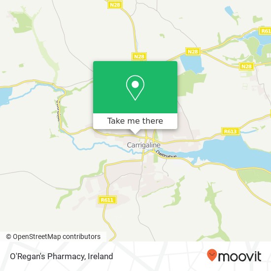 O'Regan's Pharmacy map