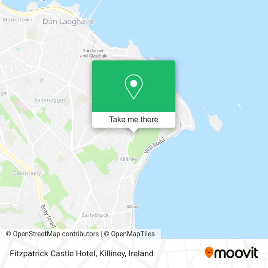 Fitzpatrick Castle Hotel, Killiney map