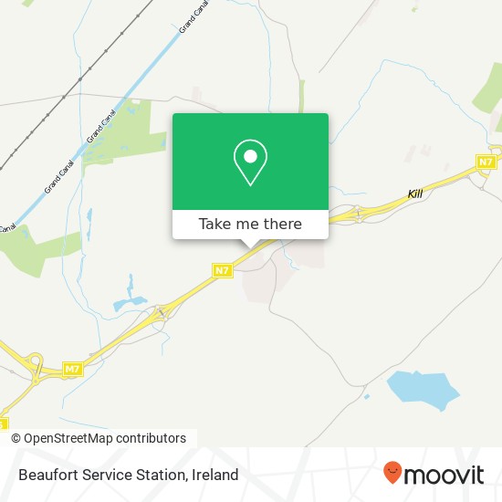 Beaufort Service Station map