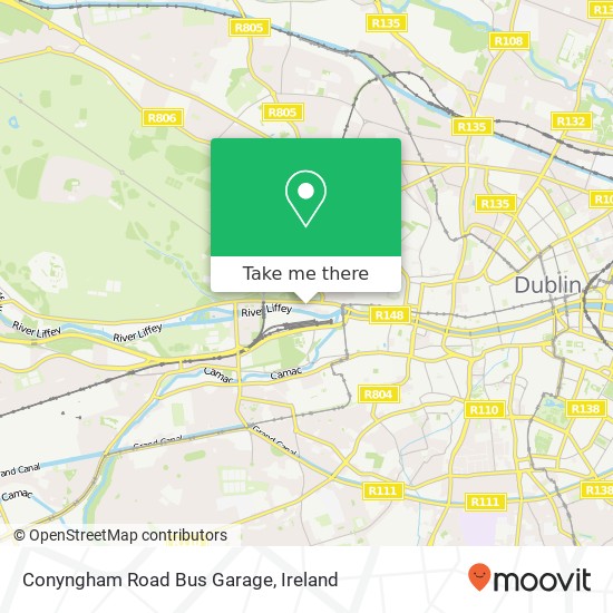 Conyngham Road Bus Garage map