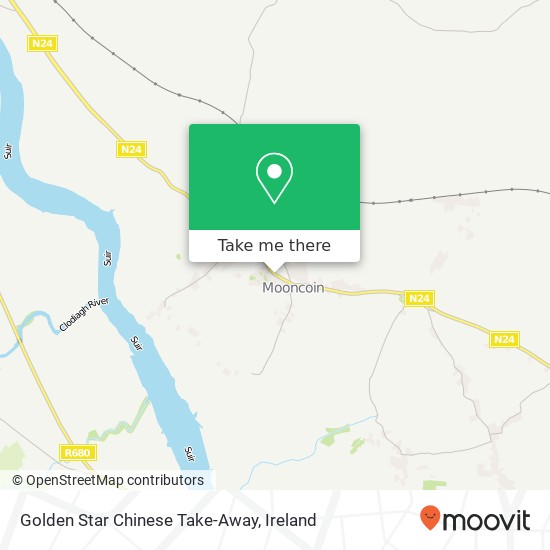 Golden Star Chinese Take-Away map