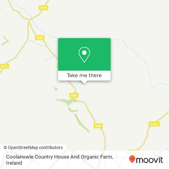 Coolanowle Country House And Organic Farm map