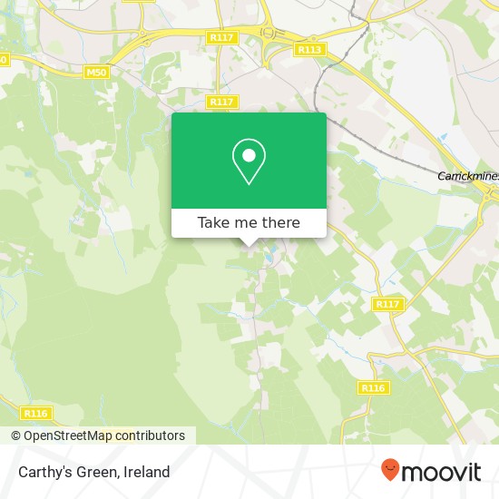 Carthy's Green map