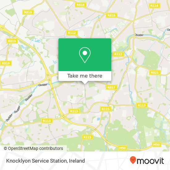 Knocklyon Service Station map