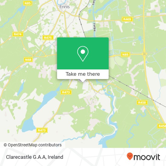 Clarecastle G.A.A map