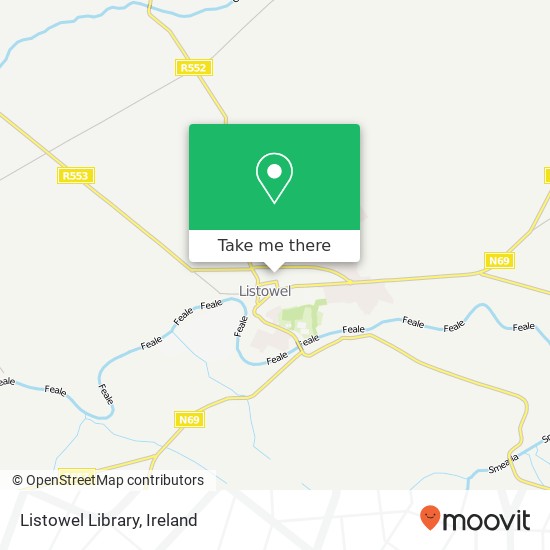Listowel Library map