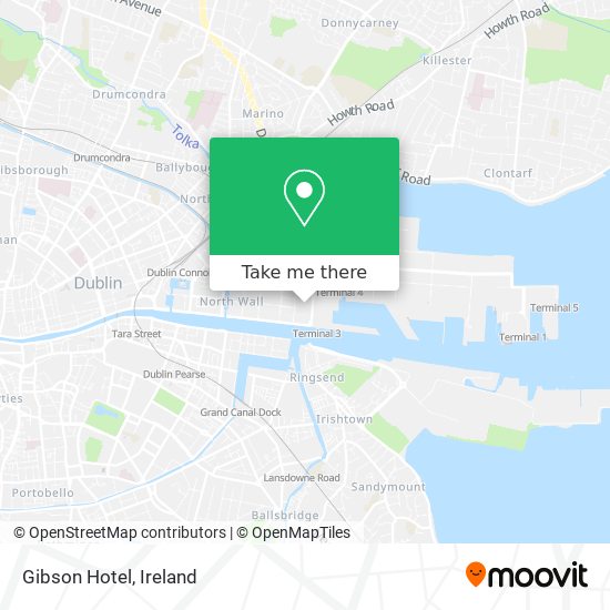 Gibson Hotel map