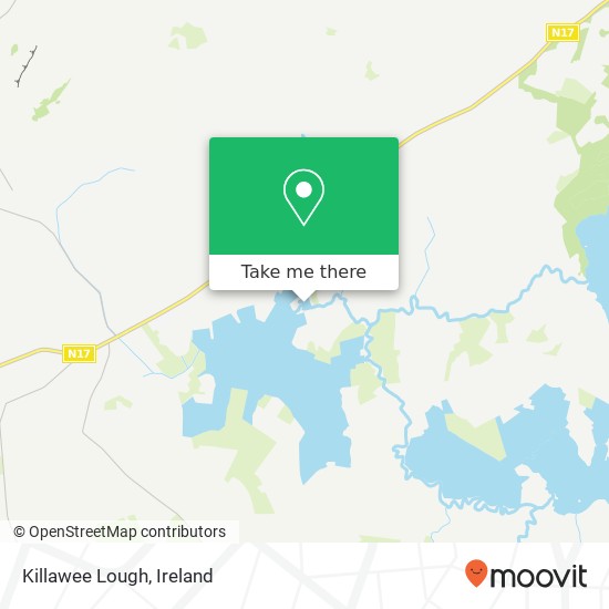 Killawee Lough map