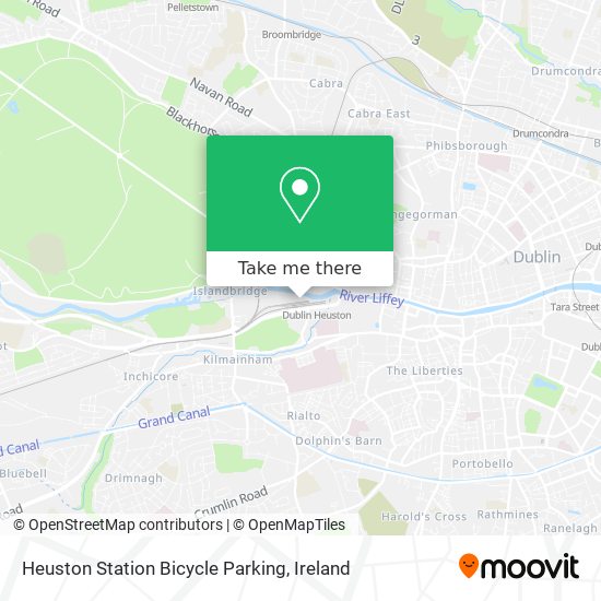 Heuston Station Bicycle Parking map