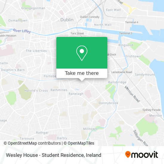 Wesley House - Student Residence map