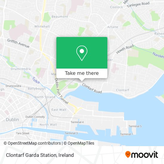 Clontarf Garda Station map