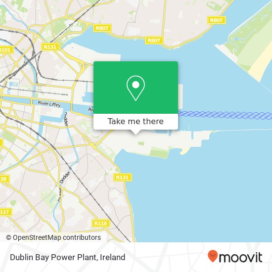 Dublin Bay Power Plant map