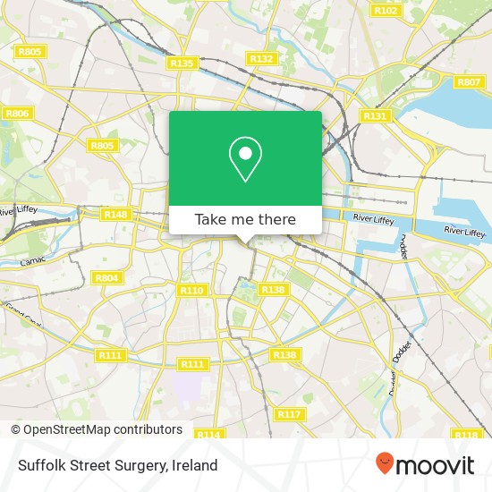 Suffolk Street Surgery map