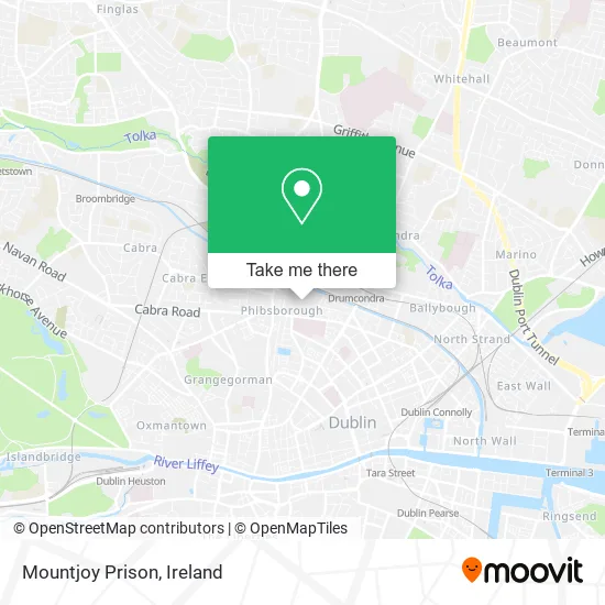 Mountjoy Prison map