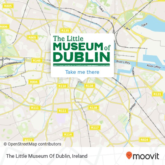 The Little Museum Of Dublin map