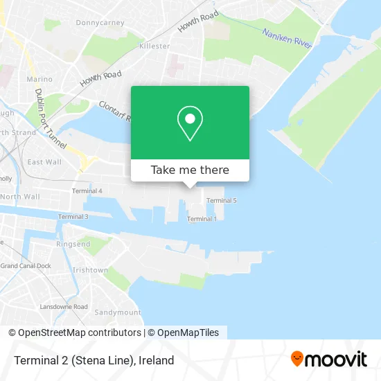 Terminal 2 (Stena Line) map