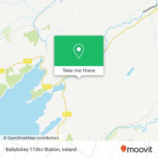 Ballylickey 110kv Station map