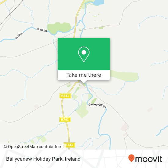 Ballycanew Holiday Park map