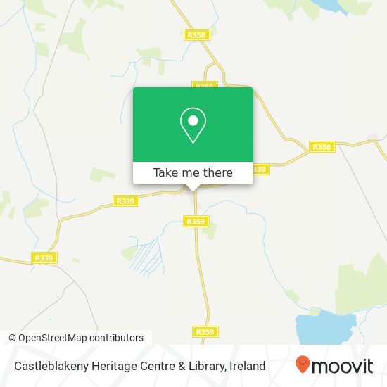 Castleblakeny Heritage Centre & Library map