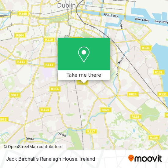 Jack Birchall's Ranelagh House map