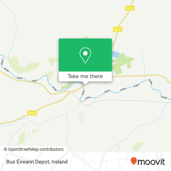 Bus Éireann Depot map