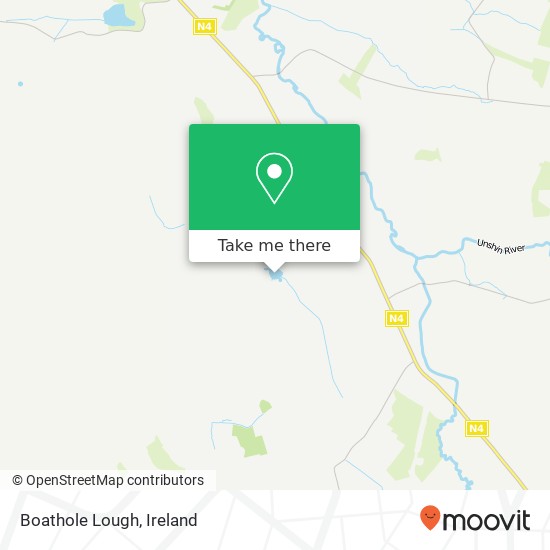 Boathole Lough map