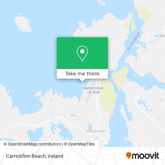 Carrickfinn Beach map