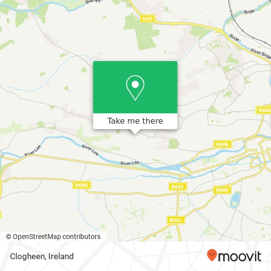 Clogheen map