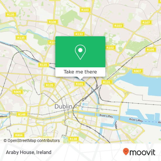 Araby House map