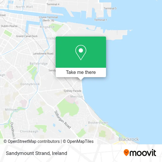 Sandymount Strand map