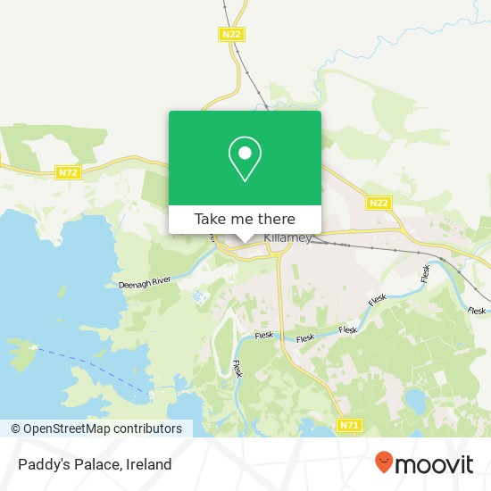 Paddy's Palace map