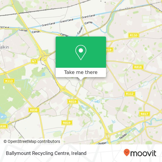 Ballymount Recycling Centre map