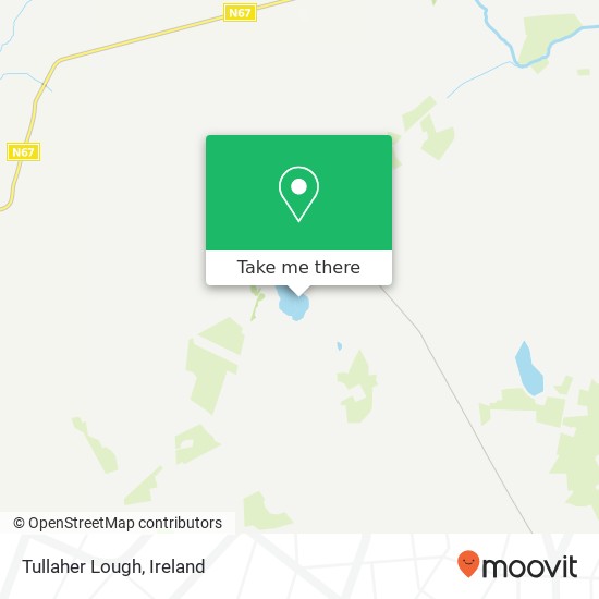 Tullaher Lough map