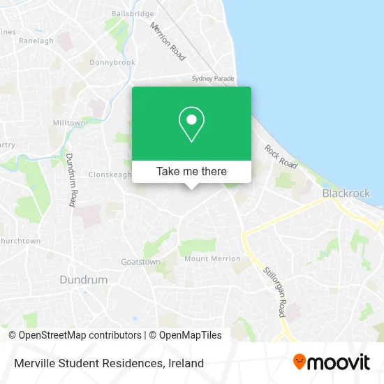 Merville Student Residences map